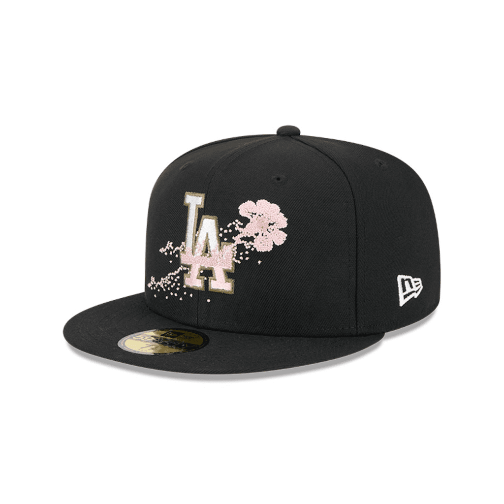 NEW ERA 59FIFTY MLB LOS ANGELES DODGERS DOTTED FLORAL COLLECTION GORRA CERRADA NEGRA