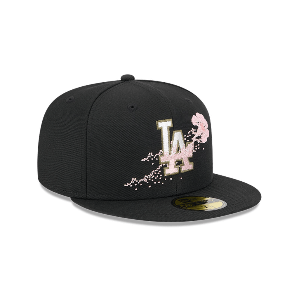 NEW ERA 59FIFTY MLB LOS ANGELES DODGERS DOTTED FLORAL COLLECTION GORRA CERRADA NEGRA