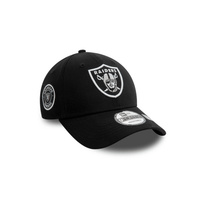 NEW ERA 9FORTY NFL LAS VEGAS RAIDERS SIDE PATCH COLLECTION GORRA AJUSTABLE NEGRA