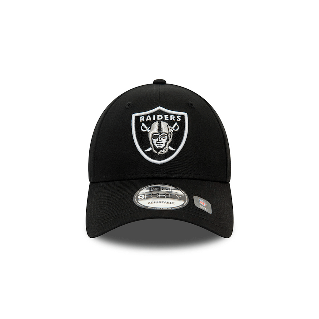 NEW ERA 9FORTY NFL LAS VEGAS RAIDERS SIDE PATCH COLLECTION GORRA AJUSTABLE NEGRA