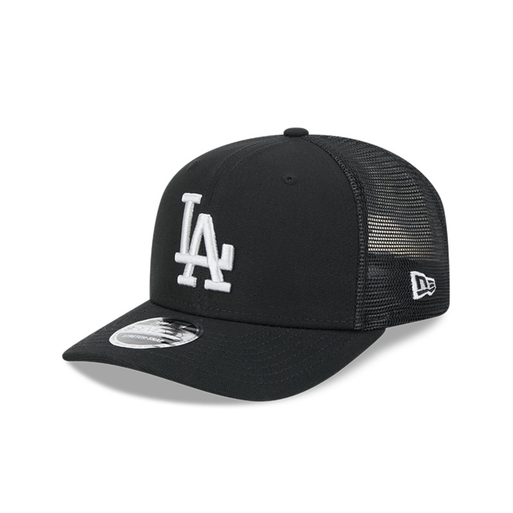 NEW ERA 9SEVENTY MLB LOS ANGELES DODGERS CANVAS GORRA CAMIONERA AJUSTABLE NEGRA