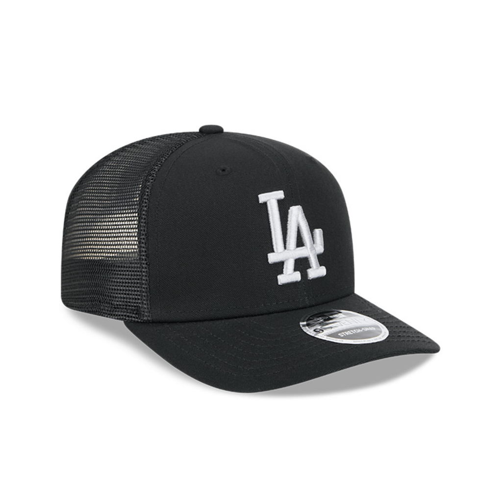 NEW ERA 9SEVENTY MLB LOS ANGELES DODGERS CANVAS GORRA CAMIONERA AJUSTABLE NEGRA