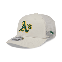 NEW ERA 9SEVENTY MLB OAKLAND ATHLETICS CANVAS TRUCKER GORRA CAMIONERA AJUSTABLE BEIGE