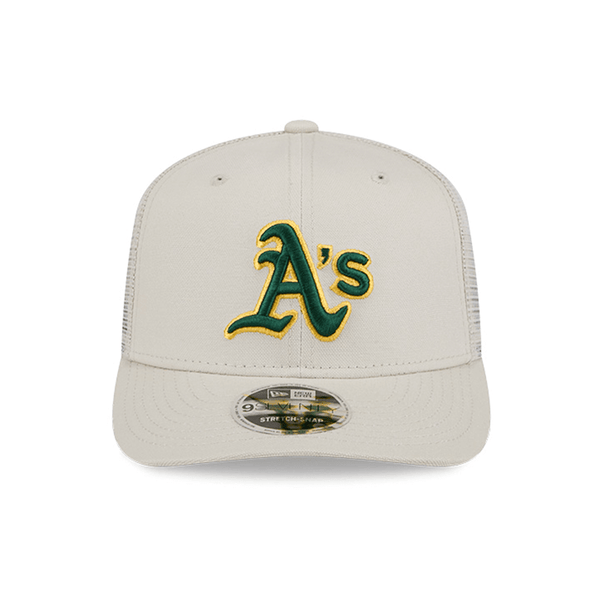 NEW ERA 9SEVENTY MLB OAKLAND ATHLETICS CANVAS TRUCKER GORRA CAMIONERA AJUSTABLE BEIGE