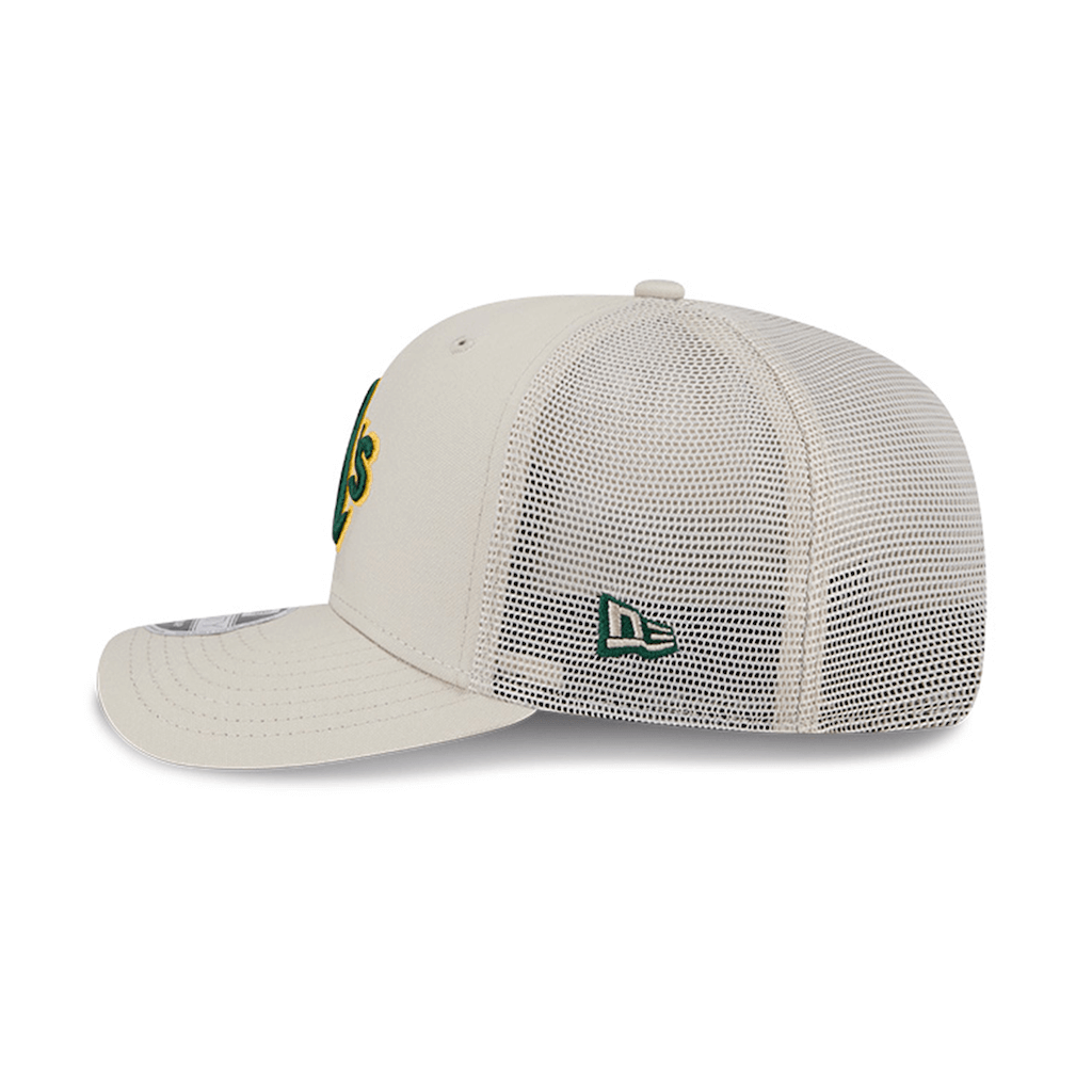 NEW ERA 9SEVENTY MLB OAKLAND ATHLETICS CANVAS TRUCKER GORRA CAMIONERA AJUSTABLE BEIGE