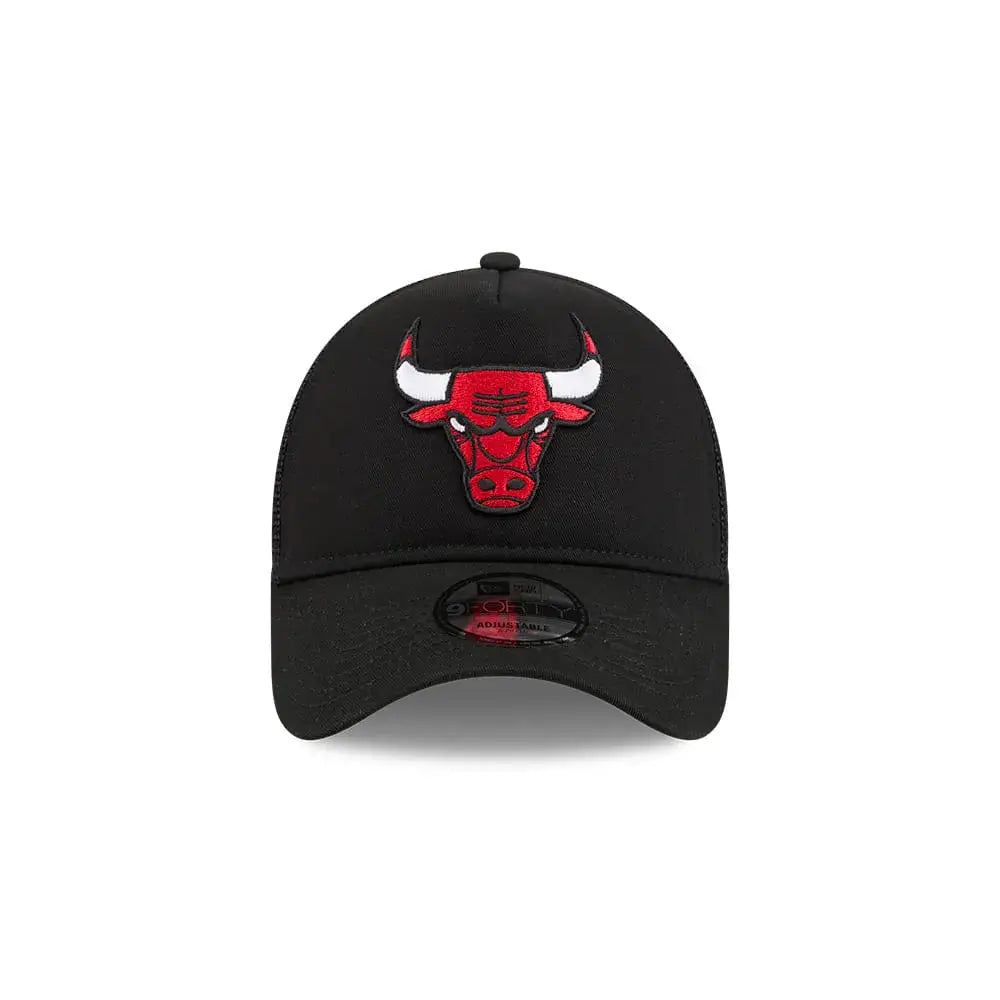 NEW ERA 9FORTY A-FRAME NBA CHICAGO BULLS CLASSIC TRUCKER GORRA AJUSTABLE NEGRA