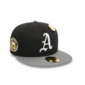 NEW ERA 59FIFTY MLB OAKLAND ATHLETICS CONTRAST PIN GORRA CERRADA NEGRA