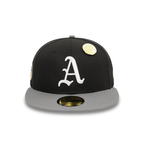 NEW ERA 59FIFTY MLB OAKLAND ATHLETICS CONTRAST PIN GORRA CERRADA NEGRA