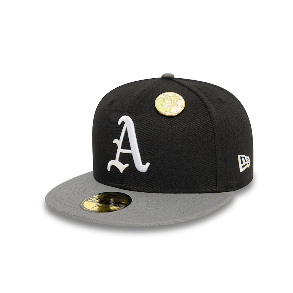 NEW ERA 59FIFTY MLB OAKLAND ATHLETICS CONTRAST PIN GORRA CERRADA NEGRA