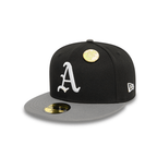 NEW ERA 59FIFTY MLB OAKLAND ATHLETICS CONTRAST PIN GORRA CERRADA NEGRA