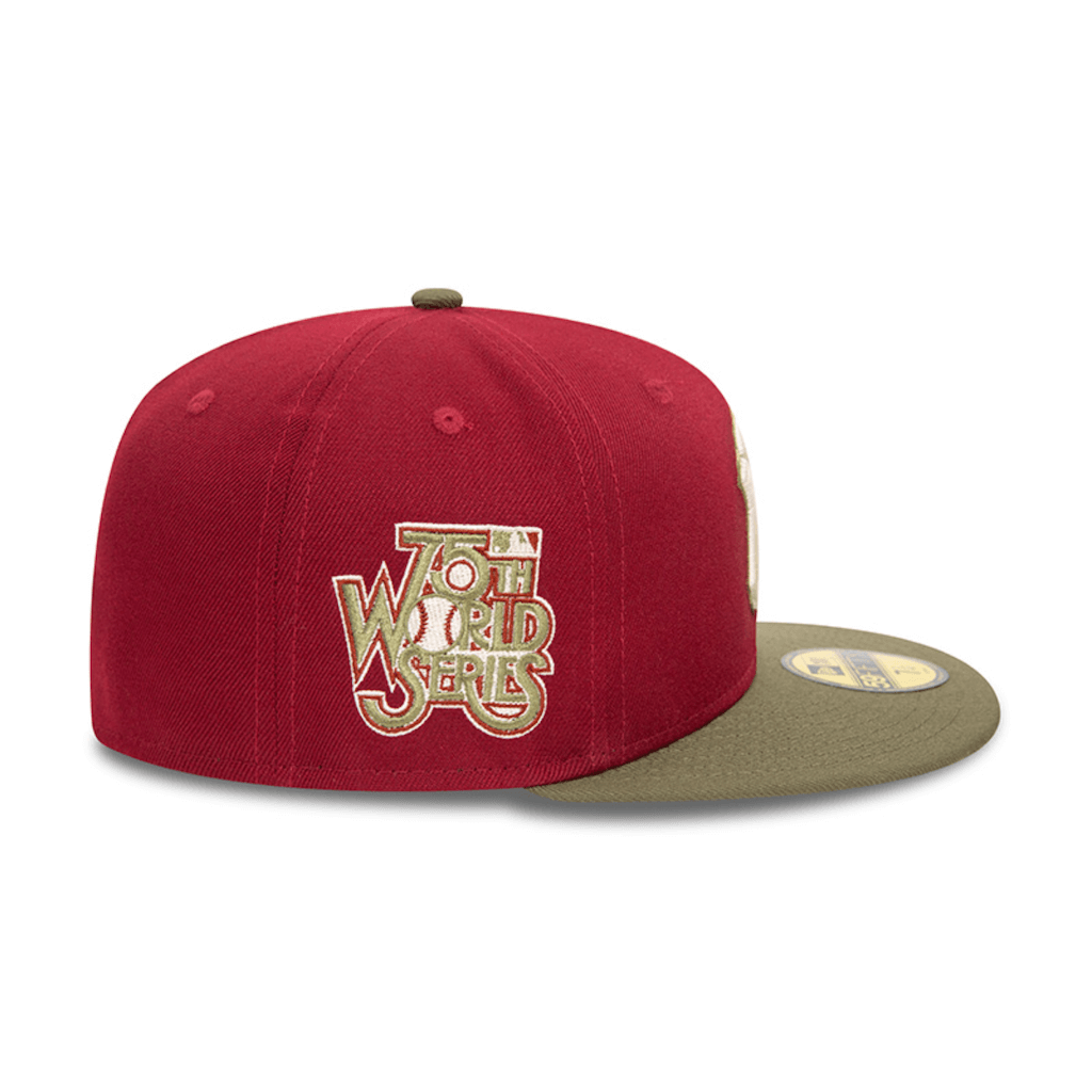 NEW ERA 59FIFTY MLB NEW YORK YANKEES CONTRAST PIN GORRA CERRADA VINOTINTO