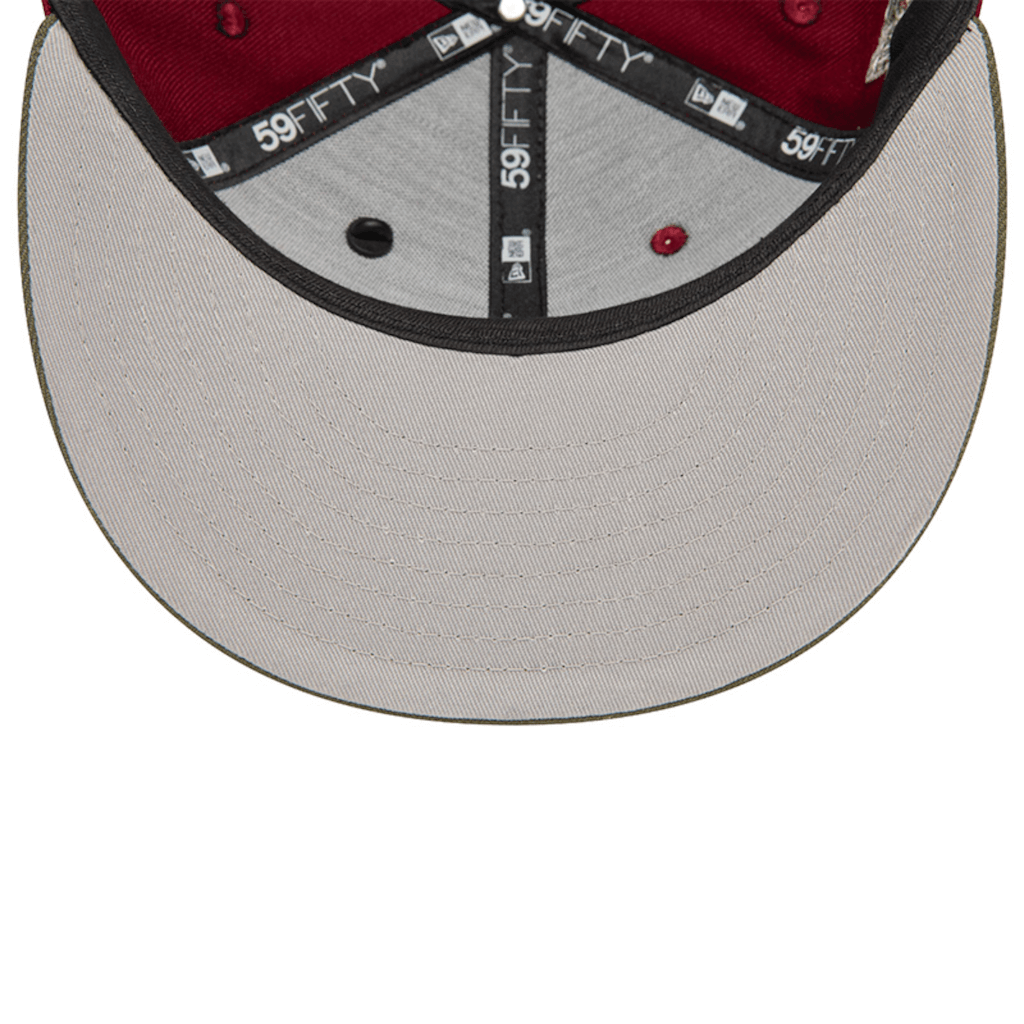 NEW ERA 59FIFTY MLB NEW YORK YANKEES CONTRAST PIN GORRA CERRADA VINOTINTO
