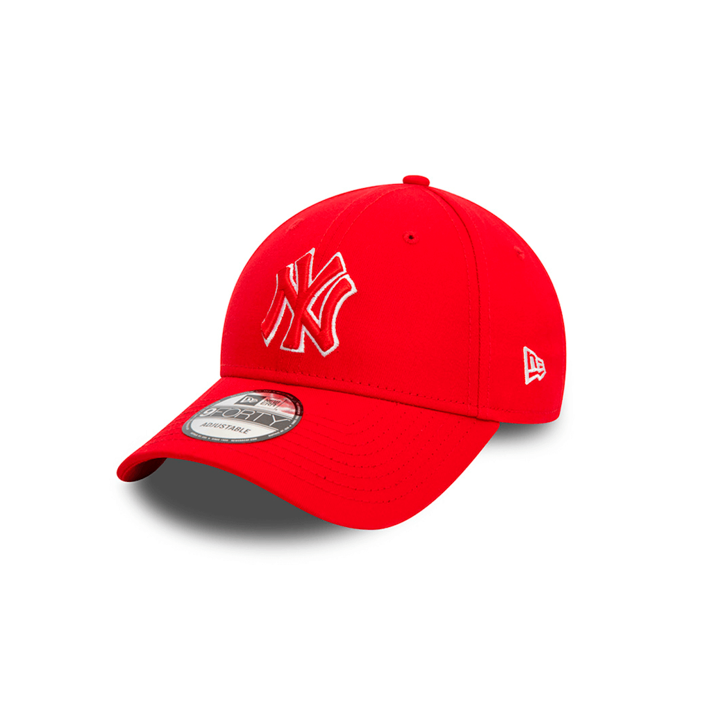 NEW ERA 9FORTY MLB NEW YORK YANKEES OUTLINE LOGO COLLECTION GORRA AJUSTABLE ROJA