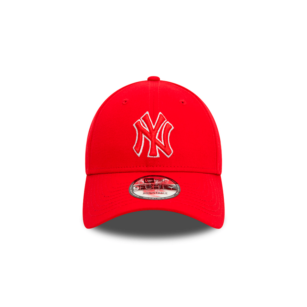 NEW ERA 9FORTY MLB NEW YORK YANKEES OUTLINE LOGO COLLECTION GORRA AJUSTABLE ROJA