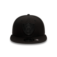 NEW ERA 9FIFTY NFL LAS VEGAS RAIDERS MONOCHROME COLLECTION GORRA AJUSTABLE NEGRA