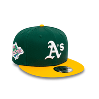 NEW ERA 9FIFTY MLB OAKLAND ATHLETICS WS TEAM COLOR GORRA AJUSTABLE VERDE / AMARILLO