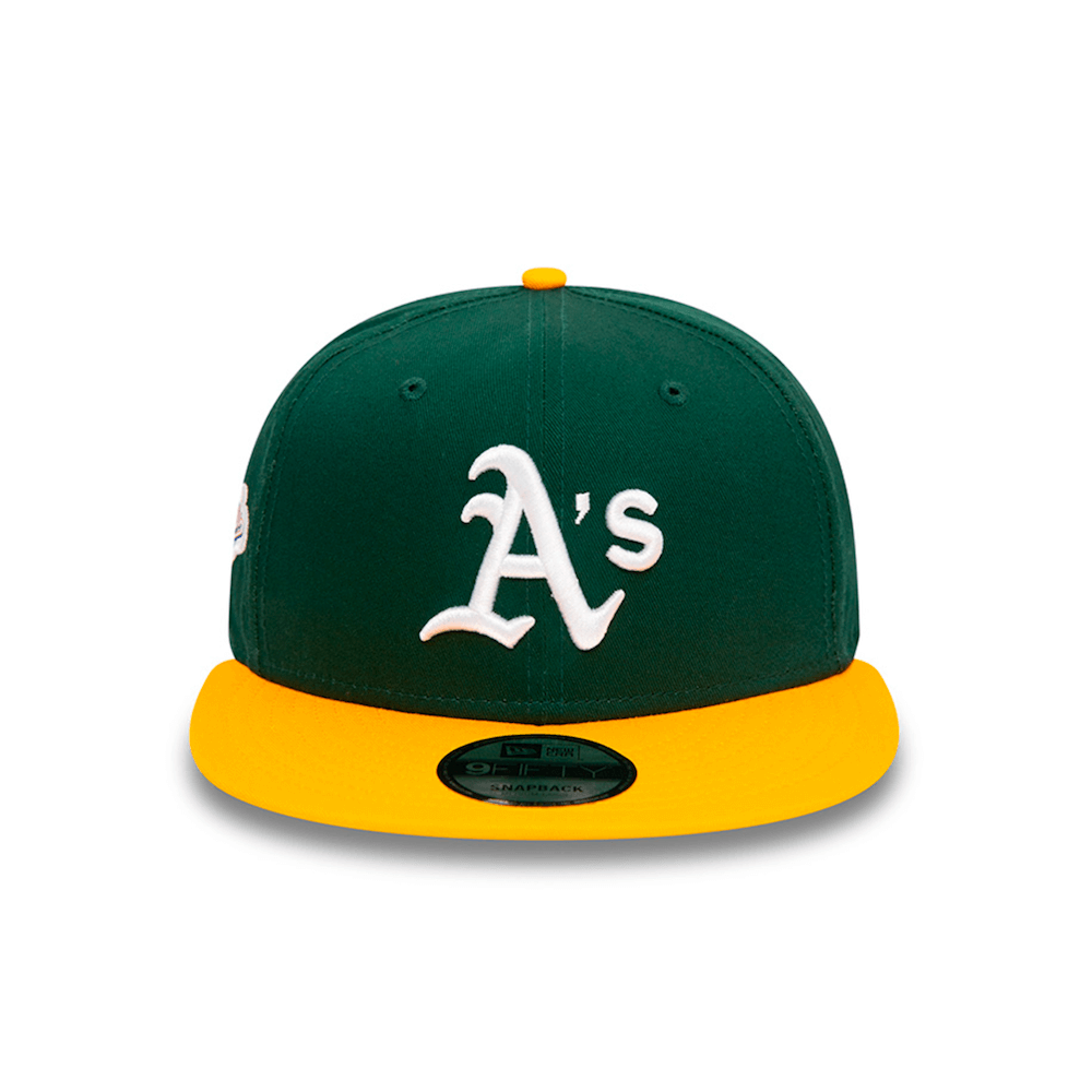 NEW ERA 9FIFTY MLB OAKLAND ATHLETICS WS TEAM COLOR GORRA AJUSTABLE VERDE / AMARILLO