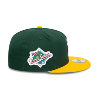 NEW ERA 9FIFTY MLB OAKLAND ATHLETICS WS TEAM COLOR GORRA AJUSTABLE VERDE / AMARILLO