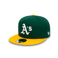 NEW ERA 9FIFTY MLB OAKLAND ATHLETICS WS TEAM COLOR GORRA AJUSTABLE VERDE / AMARILLO