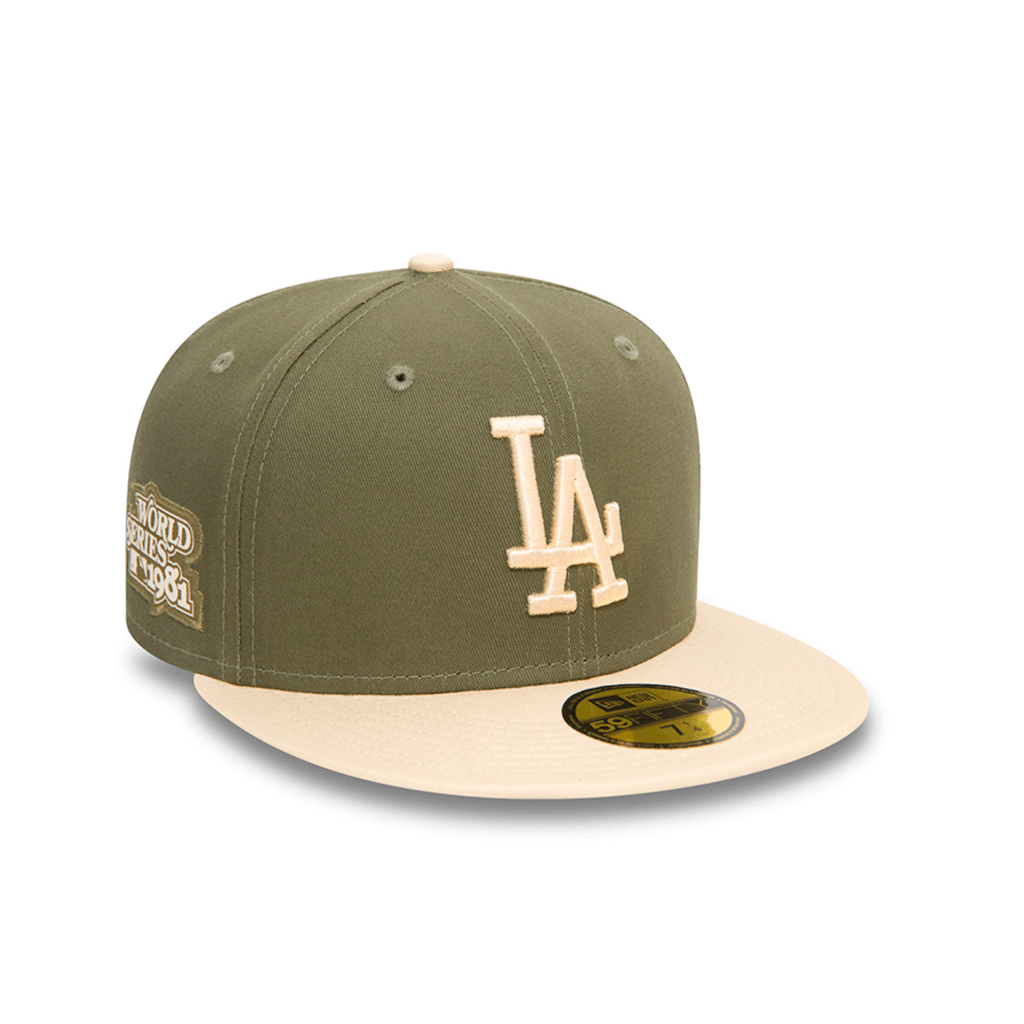NEW ERA 59FIFTY MLB LOS ANGELES DODGERS SIDE PATCH COLLECTION GORRA CERRADA VERDE