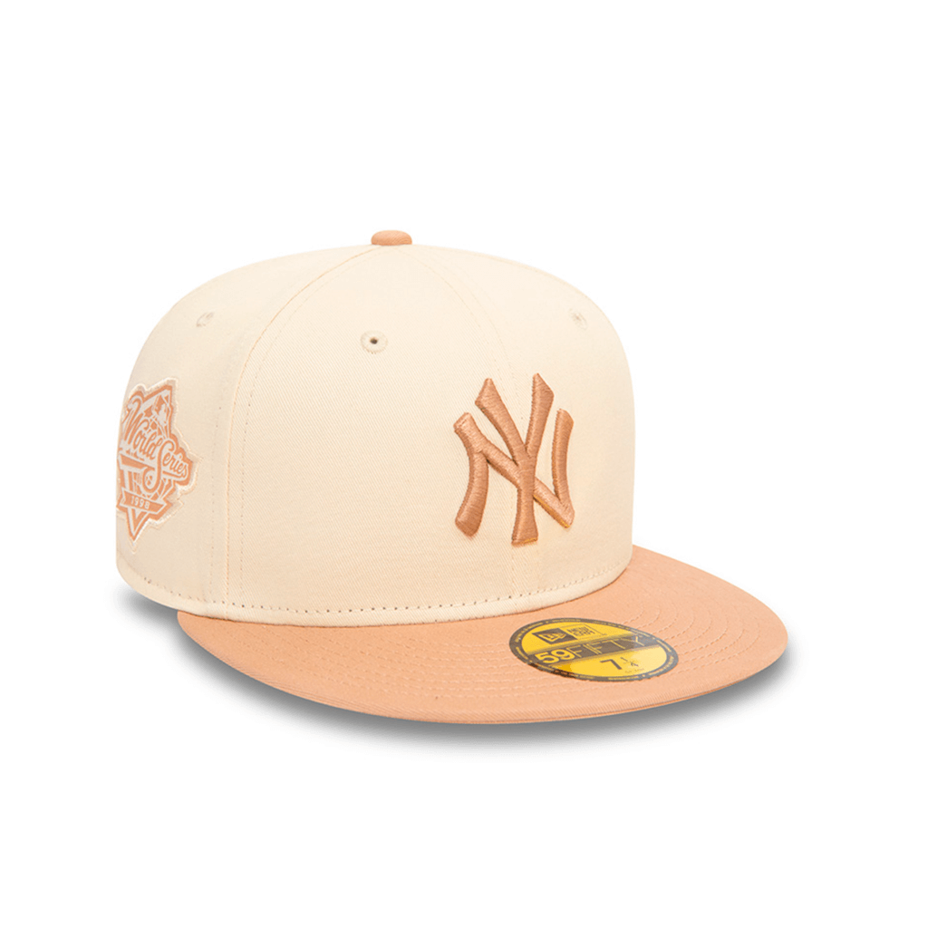 NEW ERA 59FIFTY MLB NEW YORK YANKEES SIDE PATCH COLLECTION GORRA CERRADA BEIGE