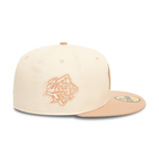 NEW ERA 59FIFTY MLB NEW YORK YANKEES SIDE PATCH GORRA CERRADA BEIGE