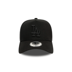NEW ERA 9FORTY E-FRAME MLB LOS ANGELES DODGERS MONOCHROME BLACK LOGO GORRA AJUSTABLE NEGRO