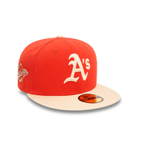 NEW ERA 59FIFTY MLB OAKLAND ATHLETICS SIDE PATCH COLLECTION GORRA CERRADA ROJA