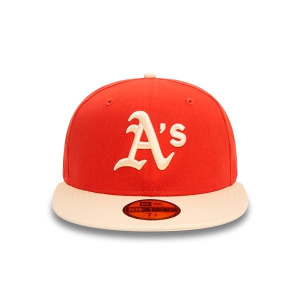 NEW ERA 59FIFTY MLB OAKLAND ATHLETICS SIDE PATCH COLLECTION GORRA CERRADA ROJA