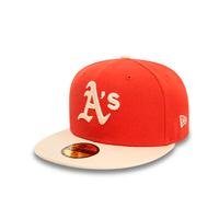 NEW ERA 59FIFTY MLB OAKLAND ATHLETICS SIDE PATCH COLLECTION GORRA CERRADA ROJA