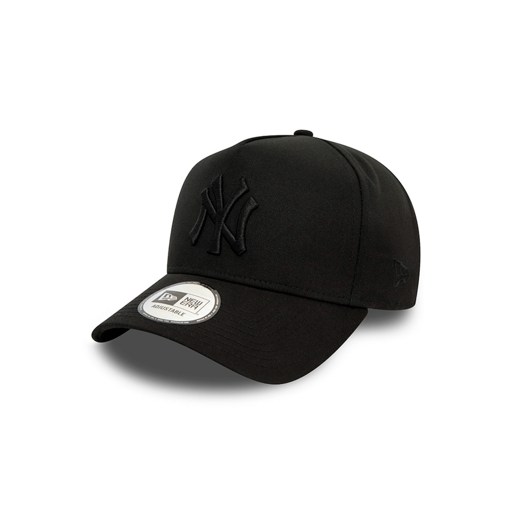 NEW ERA 9FORTY E-FRAME MLB NEW YORK YANKEES MONOCHROME BLACK LOGO GORRA AJUSTABLE NEGRO
