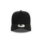 NEW ERA 9FORTY E-FRAME MLB NEW YORK YANKEES MONOCHROME BLACK LOGO GORRA AJUSTABLE NEGRO