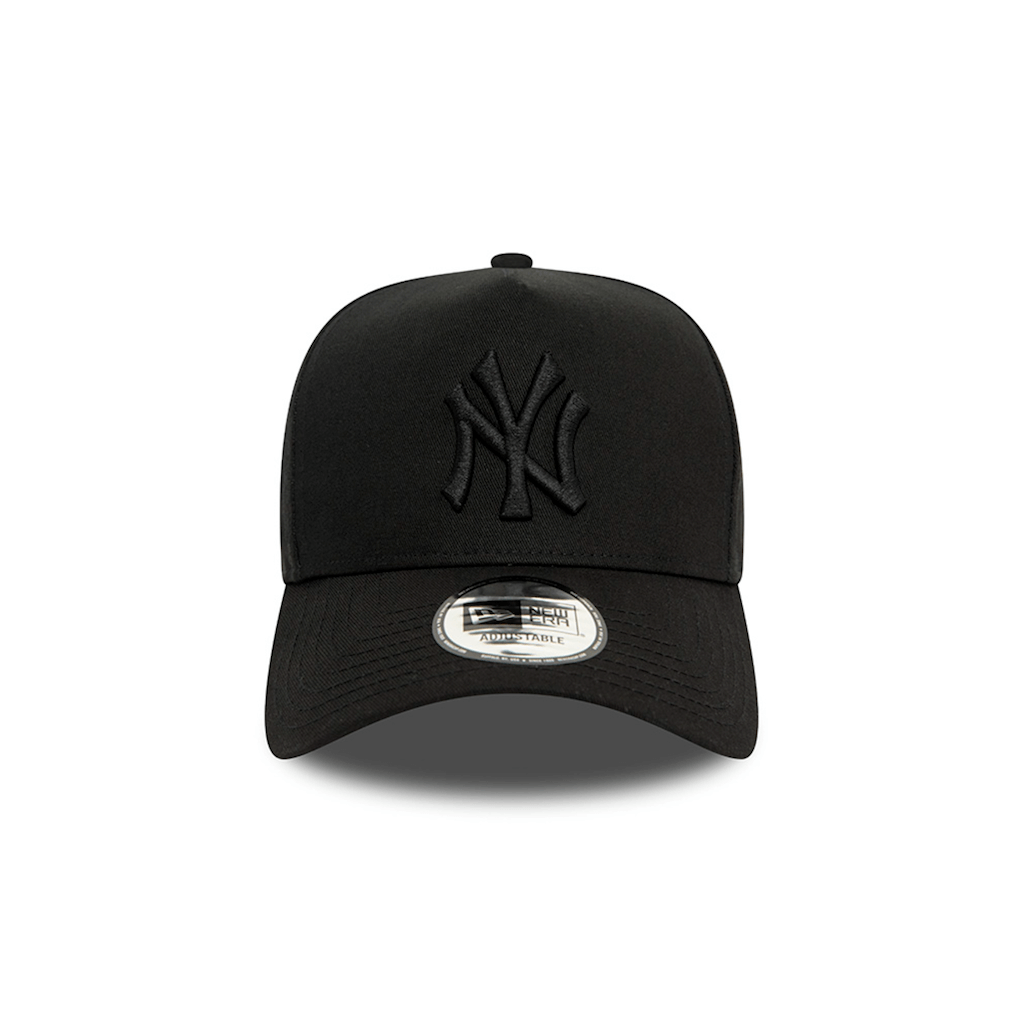 NEW ERA 9FORTY E-FRAME MLB NEW YORK YANKEES MONOCHROME BLACK LOGO GORRA AJUSTABLE NEGRO