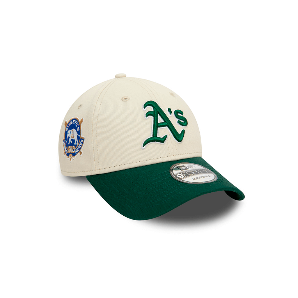 NEW ERA 9FORTY MLB OAKLAND ATHLETICS WS COLOUR BLOCK GORRA AJUSTABLE VERDE