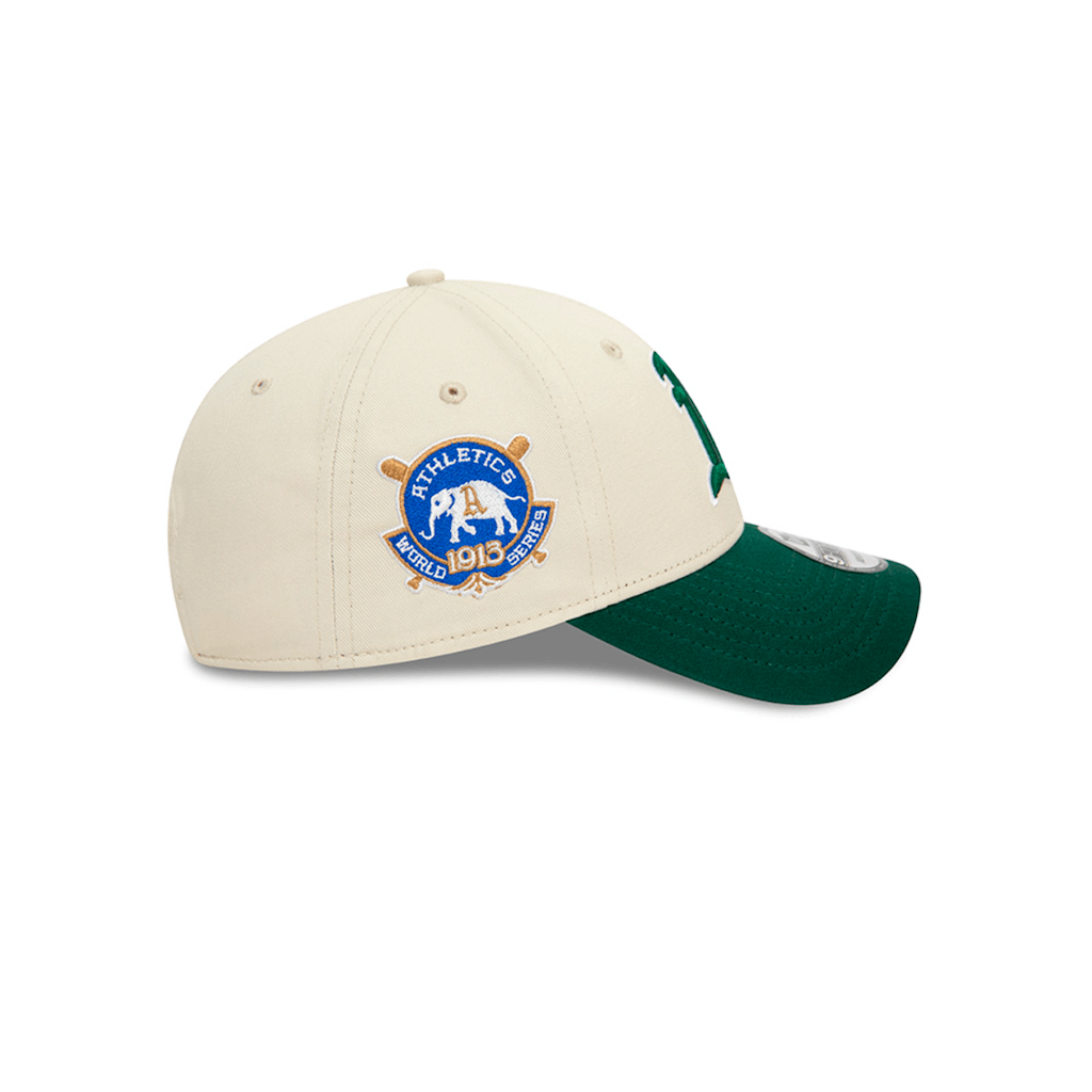 NEW ERA 9FORTY MLB OAKLAND ATHLETICS WS COLOUR BLOCK GORRA AJUSTABLE VERDE