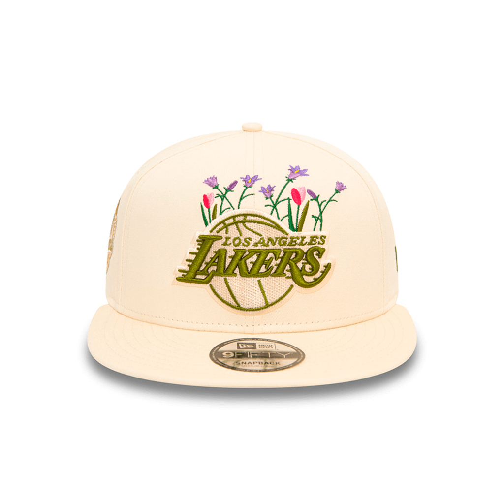 NEW ERA 9FIFTY NBA LOS ANGELES LAKERS SEASONAL FLOWER COLLECTION GORRA AJUSTABLE BEIGE