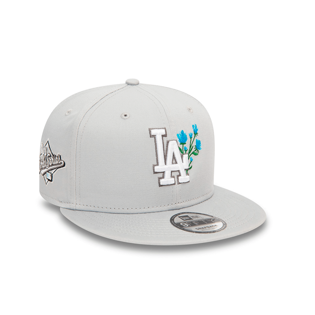 NEW ERA 9FIFTY MLB LOS ANGELES DODGERS SEASONAL FLOWER COLLECTION GORRA AJUSTABLE GRIS