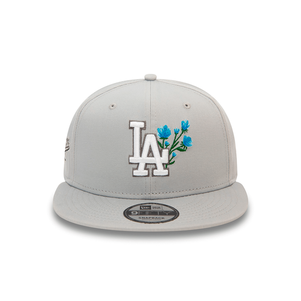 NEW ERA 9FIFTY MLB LOS ANGELES DODGERS SEASONAL FLOWER COLLECTION GORRA AJUSTABLE GRIS