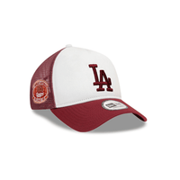 NEW ERA 9FORTY E FRAME MLB LOS ANGELES DODGERS WS GORRA CAMIONERA AJUSTABLE VINOTINTO