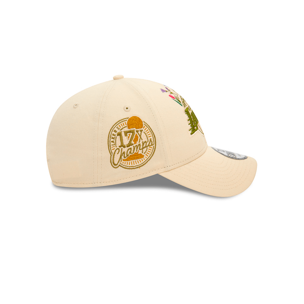 NEW ERA 9FORTY NBA LOS ANGELES LAKERS FLOWER ICON COLLECTION GORRA AJUSTABLE BEIGE