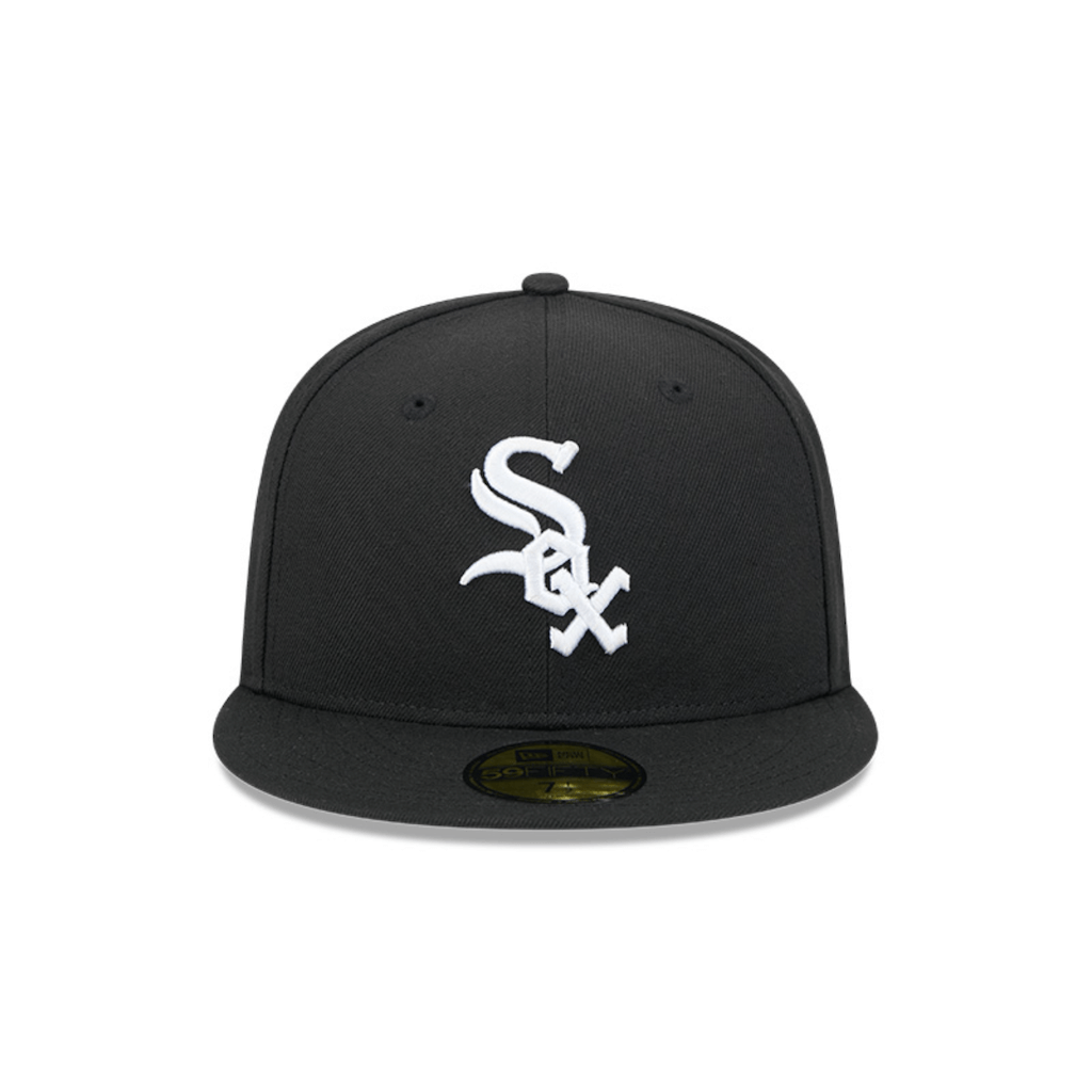 NEW ERA 59FIFTY MLB CHICAGO WHITE SOX TEAM VERBIAGE GORRA CERRADA NEGRA