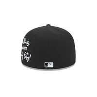 NEW ERA 59FIFTY MLB CHICAGO WHITE SOX TEAM VERBIAGE GORRA CERRADA NEGRA