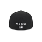 NEW ERA 59FIFTY MLB NEW YORK YANKEES DOODLES GORRA CERRADA NEGRA