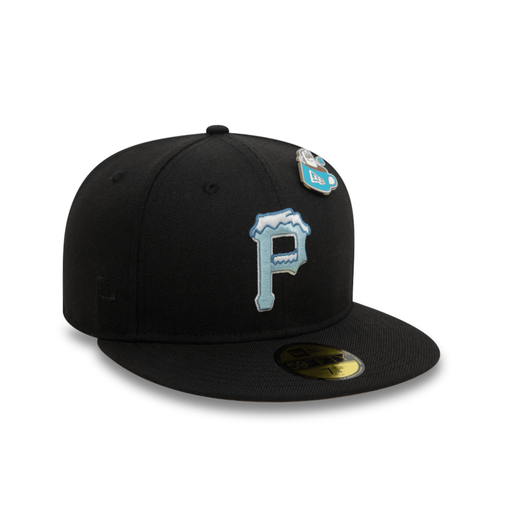 NEW ERA 59FIFTY MLB PITTSBURGH PIRATES WINTER PIN PACK COLLECTION GORRA CERRADA NEGRA