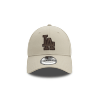 NEW ERA 9FORTY MLB LOS ANGELES DODGERS CHECK INFILL COLLECTION GORRA AJUSTABLE BEIGE