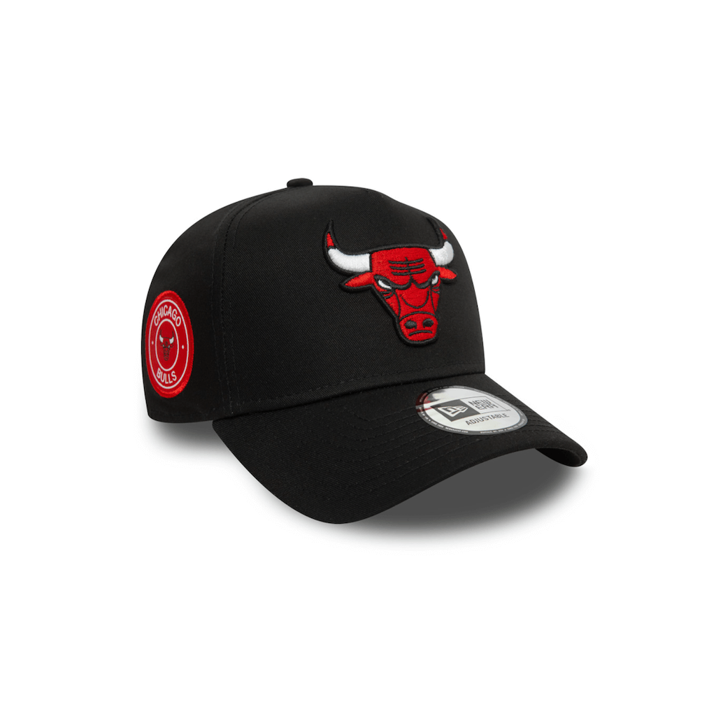 NEW ERA 9FORTY E FRAME NBA CHICAGO BULLS PATCH GORRA AJUSTABLE NEGRA