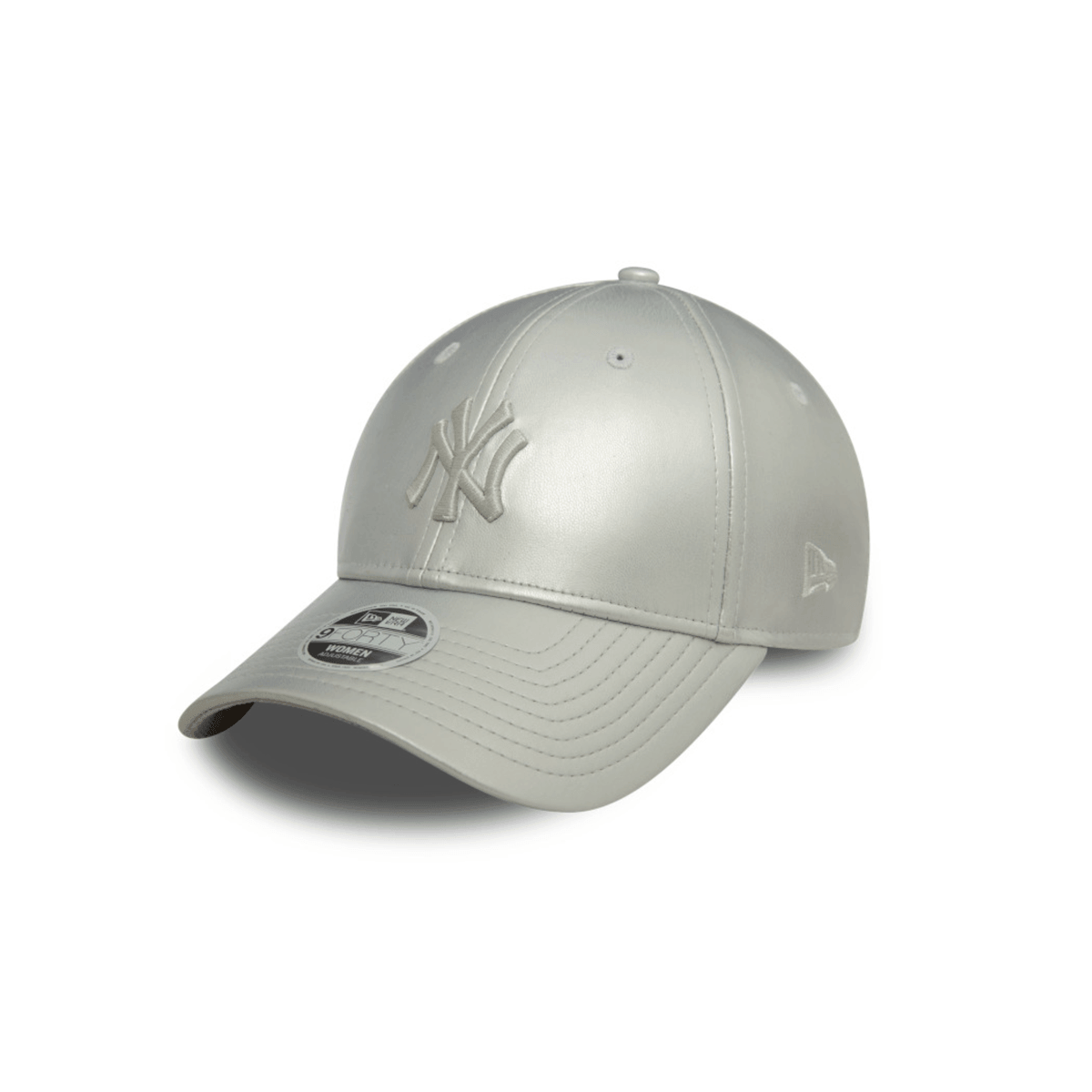 NEW ERA 9FORTY MLB NEW YORK YANKEES FAUX LEATHER GORRA AJUSTABLE GRIS