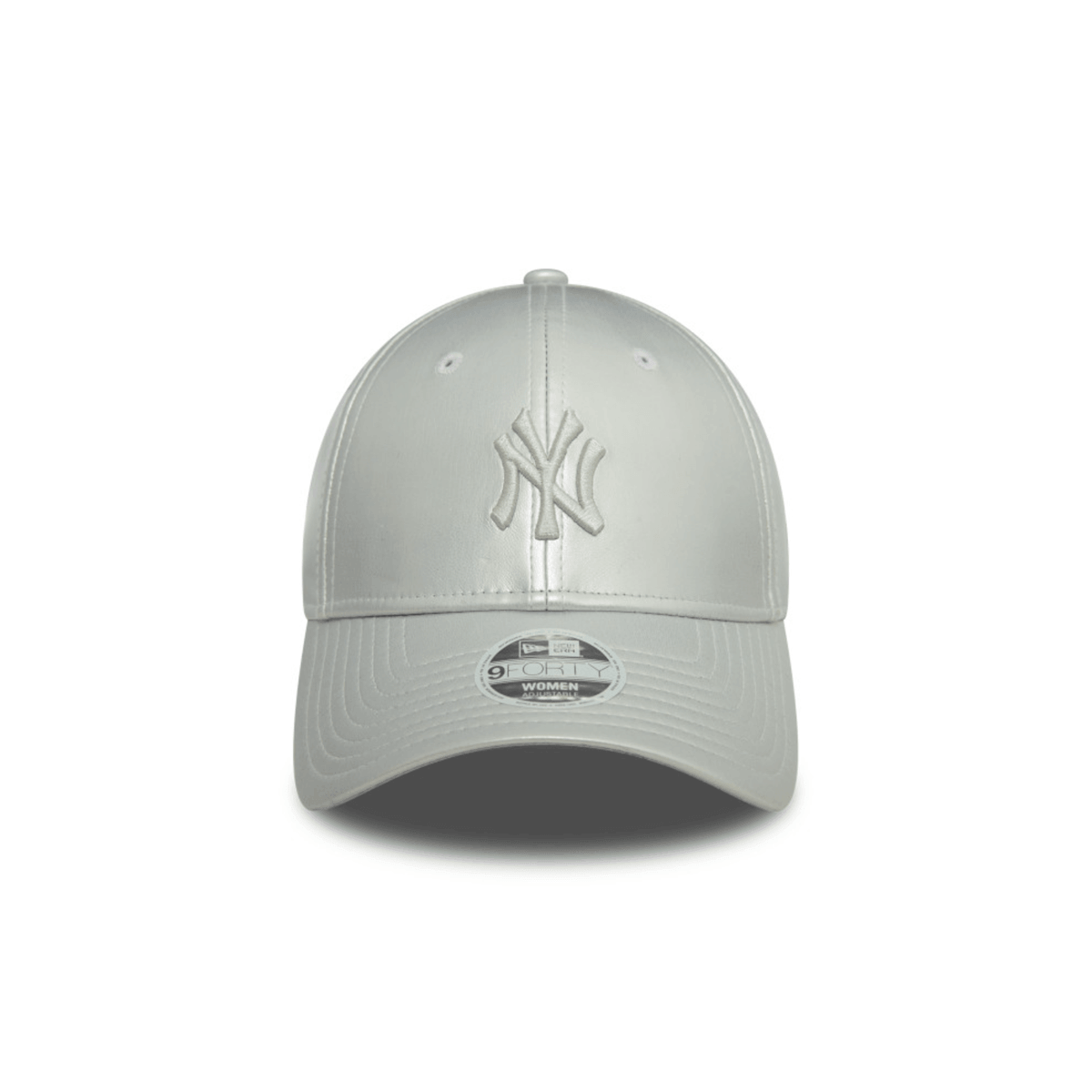 NEW ERA 9FORTY MLB NEW YORK YANKEES FAUX LEATHER GORRA AJUSTABLE GRIS