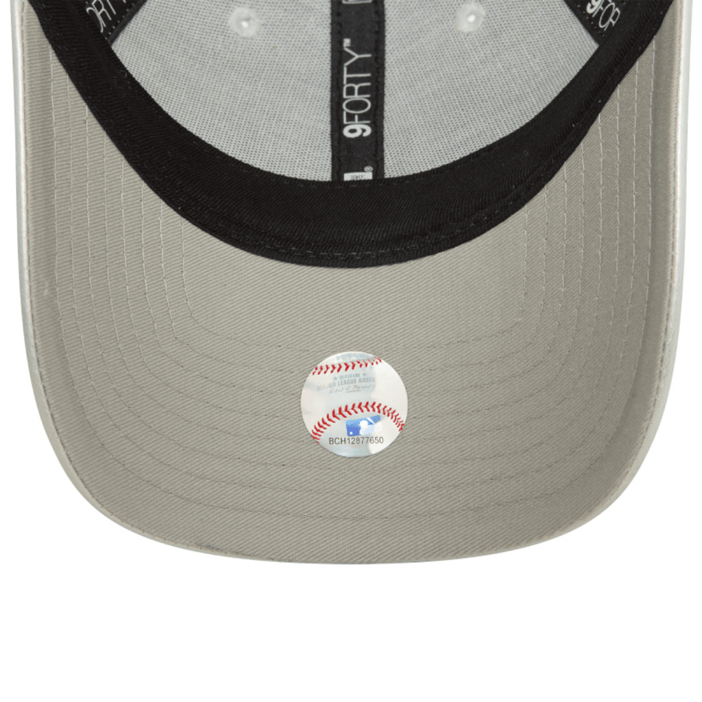 NEW ERA 9FORTY MLB NEW YORK YANKEES FAUX LEATHER GORRA AJUSTABLE GRIS