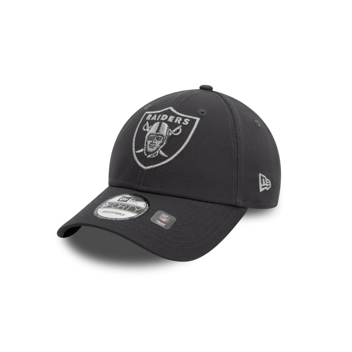 NEW ERA 9FORTY NFL LAS VEGAS RAIDERS METALLIC OUTLINE GORRA AJUSTABLE GRIS
